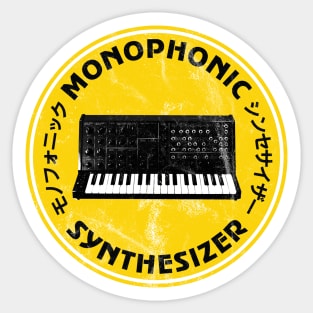 Analogue Synthesizer Vintage Retro Synth Art for Electronic Musician Sticker